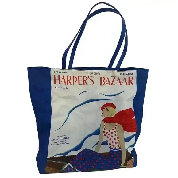 Estee Lauder HARPER'S BAZAAR Shopper Tote Bag - Picture 1 of 8